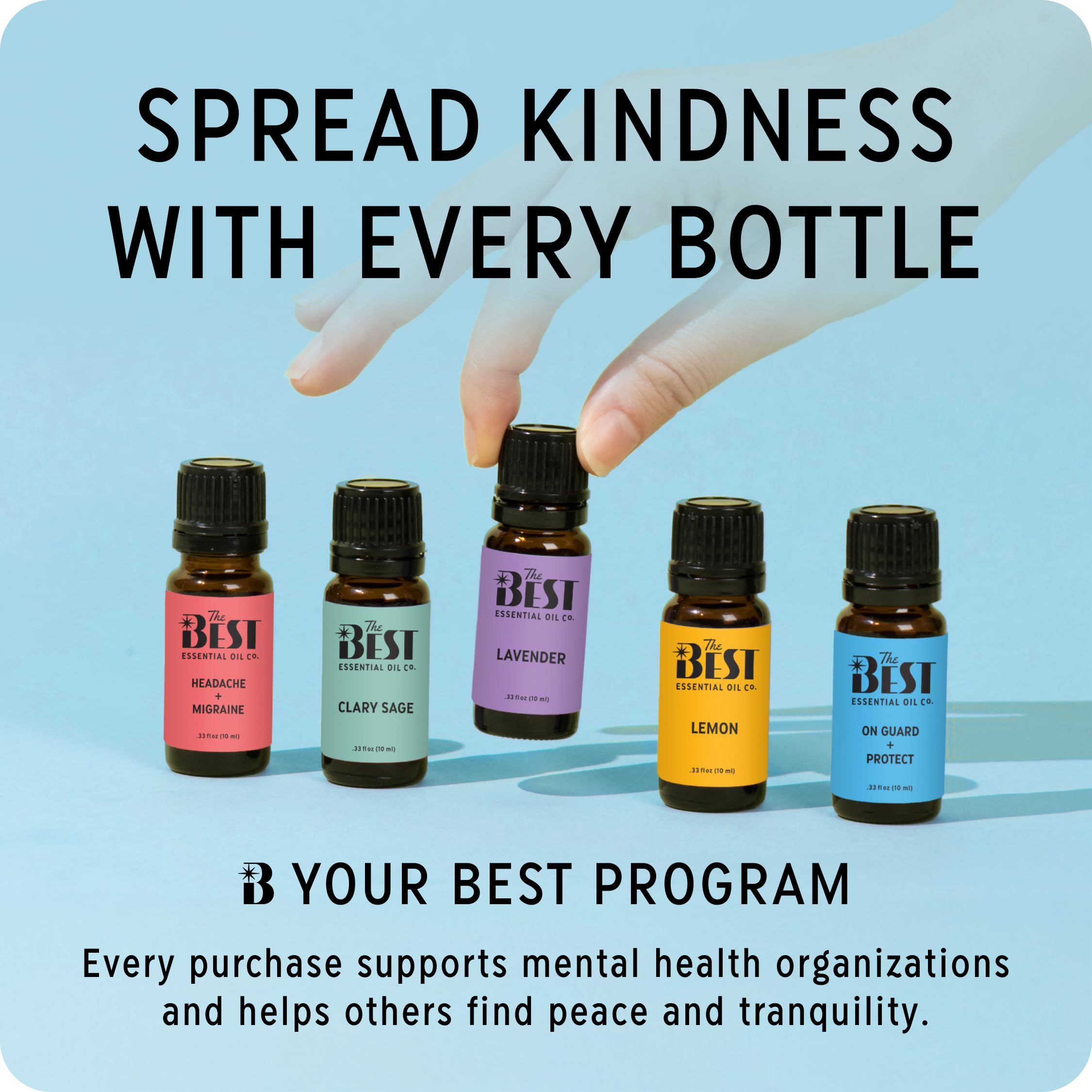 The Best Headache + Migraine Essential Oil Blend- Premium Grade- 100% Pure & Natural for Aromatherapy The Best Essential Oil Co